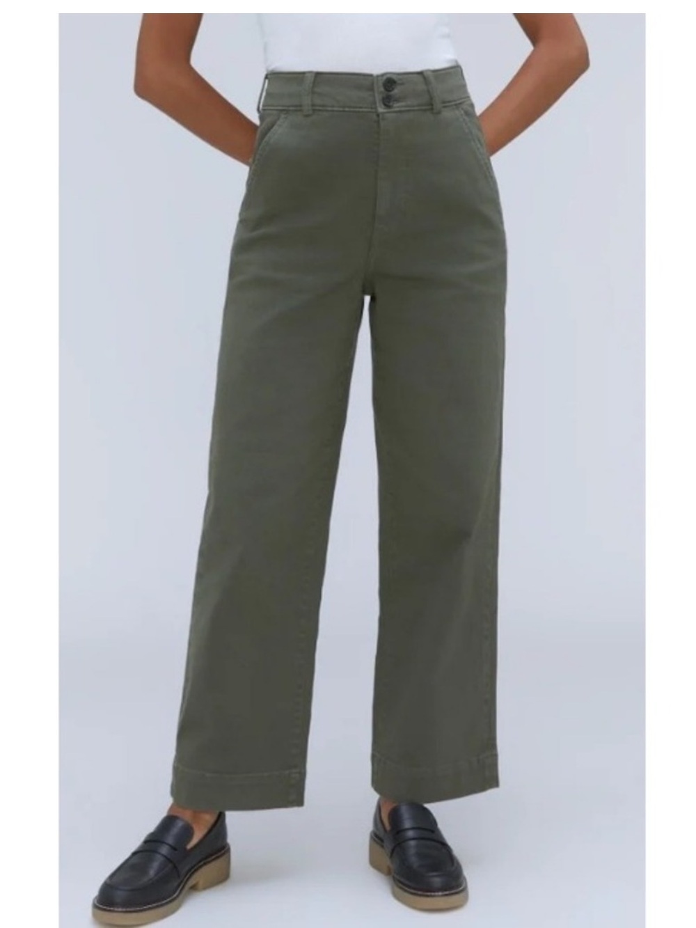 Everlane The Organic Wide Leg Pant Size 4